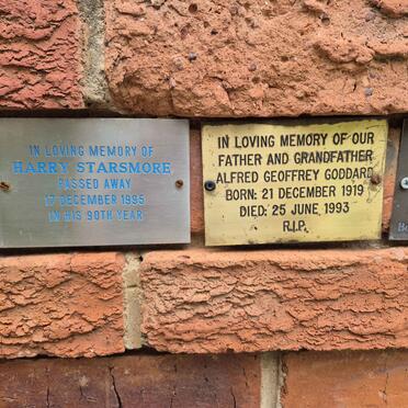 STARSMORE Barry -1995 :: GODDARD Alfred Geoffrey 1919-1993