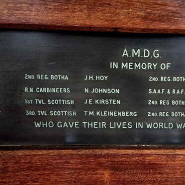 5. World War II Memorial - see names.