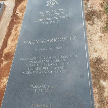STARKOWITZ Solly 1926-2012