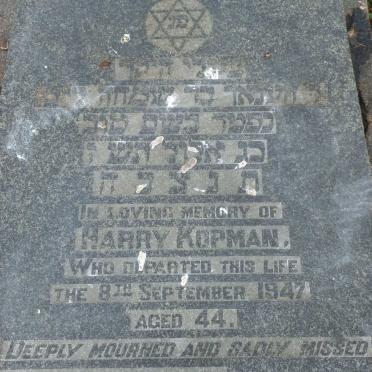 KOPMAN Harry -1947