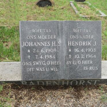 BADENHORST Hendrik J. 1903-1964 & Johannes H.S. 1909-1984
