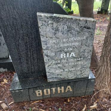 BOTHA Ria 1946-1997