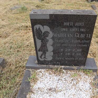 CLOETE Madelyn 1968-1968