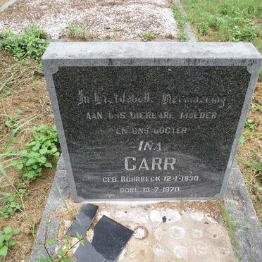 CARR Ina nee ROHRBECK 1930-1970