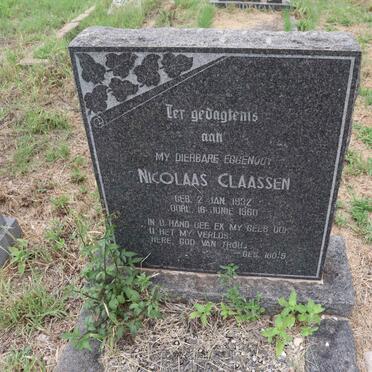 CLAASSEN Nicolaas 1932-1960