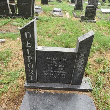DELPORT Magdalene Judik 1903-1990