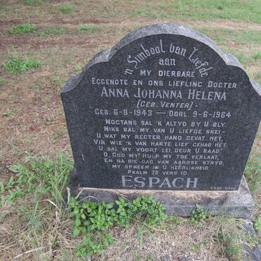 ESPACH Anna Johanna Helena nee VENTER 1943-1964