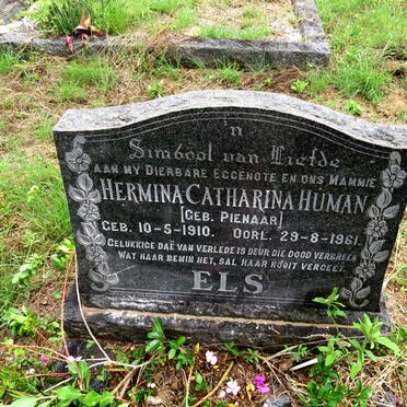 ELS Hermina Catharina Human nee PIENAAR 1910-1961