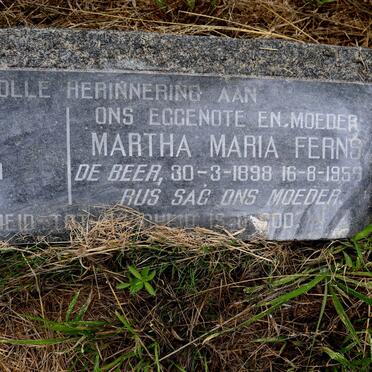 FERNS George 1886-1961 & Martha Maria nee DE BEER 1898-1959_2