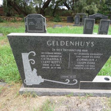 GELDENHUYS Cornelius J. 1894-1970 & Catharina E. 1904-1992