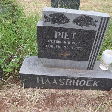 HAASBROEK Piet 1927-1977