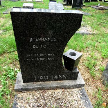 HAUMANN Stephanus du Toit 1888-1969