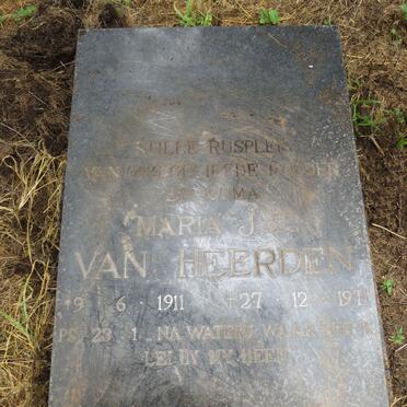 HEERDEN Maria J., van 1911-1971