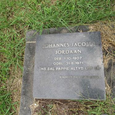 JORDAAN Johannes Jacobus 1907-1971