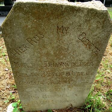 JAGER Mar? Johanna, de nee VAN ROOYEN 1878-1940