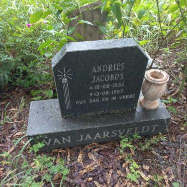 JAARSVELDT Andries Jacobus, van 1932-1997