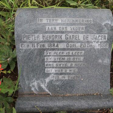 JAGER Pieter Hendrik Carel, de 1884-1956 & Henryhetta Johanna RAATS 1891-1929_1