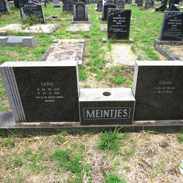 MEINTJES John 1905-1968 & Lena 1909-1992