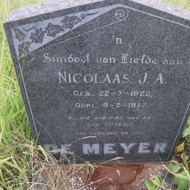 MEYER Nicolaas J.A., de 1923-1957