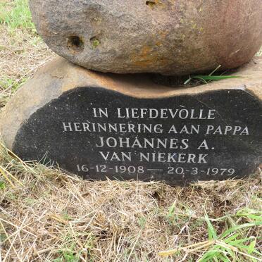 NIEKERK Johannes A., van 1908-1979