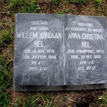 NEL Willem Adriaan 1878-1964 & Anna Christina nee SWANEPOEL 1884-1959