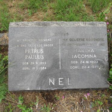 NEL Petrus Paulus 1903-1984 & Martha Jacomina 1903-1970