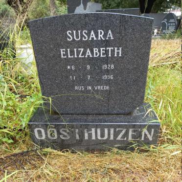 OOSTHUIZEN Susara Elizabeth 1928-1996