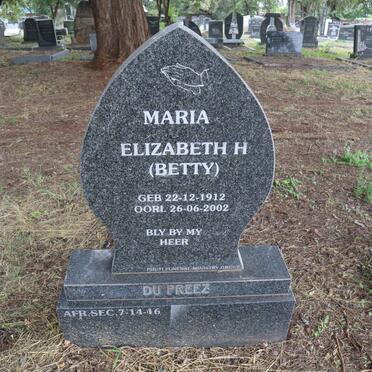 PREEZ Maria Elizabeth H., du 1912-2002