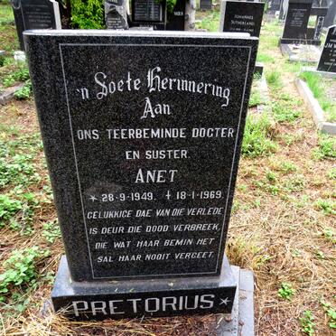 PRETORIUS Anet 1949-1969