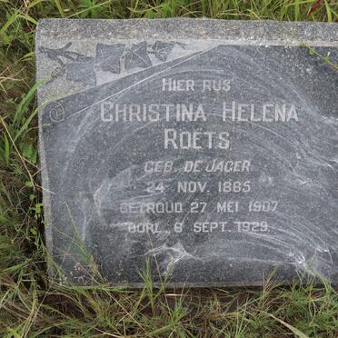 ROETS Christina Helena nee DE JAGER 1885-1929
