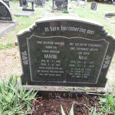 SWART Naul 1915-1968 & Marie 1918-2011