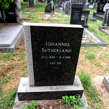 SUTHERLAND Johannes 1899-1969