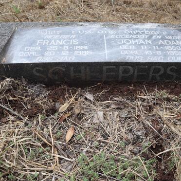 SCHEEPERS Johan Adam 1883-1959 & Francis 1881-1965