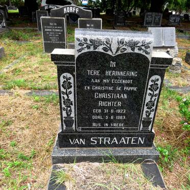 STRAATEN Christiaan Richter, van 1923-1963