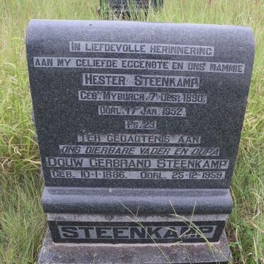 STEENKAMP Douw Gerbrand 1886-1959 & Hester nee MYBURGH 1890-1952