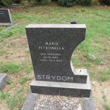STRYDOM Maria Petronella nee PARSONS 1893-1972