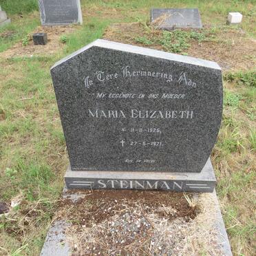 STEINMAN Maria Elizabeth 1925-1971