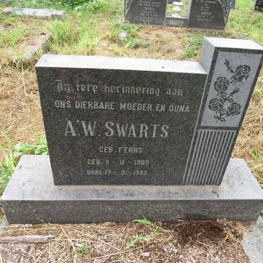 SWARTS A.W. nee FERNS 1909-1982