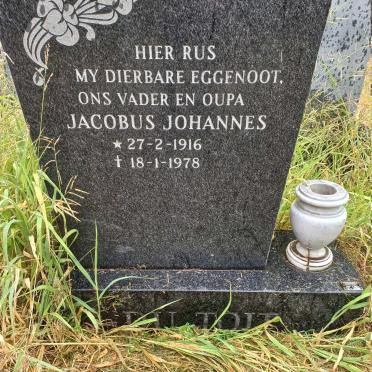 TOIT Jacobus Johannes, du 1916-1978