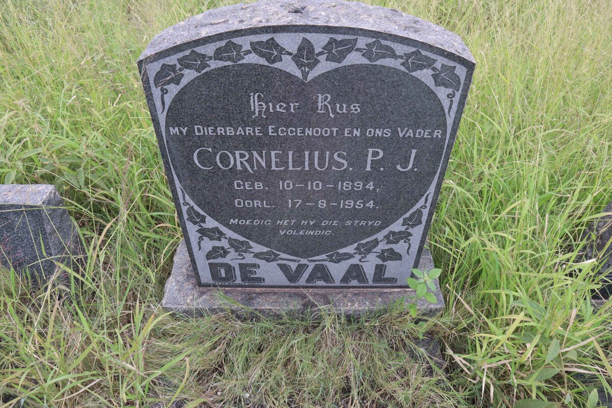 VAAL Cornelius P.J., de 1894-1954