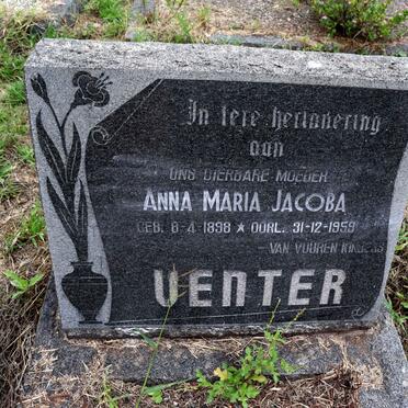 VENTER Anna Maria Jacoba 1898-1959