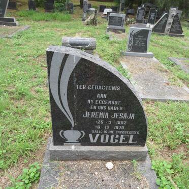 VOGEL Jeremia Jesaja 1892-1970