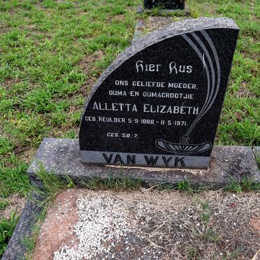 WYK Phillipus Jacobus, van 1883-1960 & Aletta Elizabeth nee KEULDER 1888-1971_2