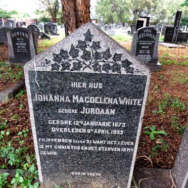 WHITE George Johannes 1872-1969 & Johanna Magdelena nee JORDAAN 1873-1935_1