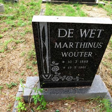 WET Marthinus Wouter, de 1888-1961