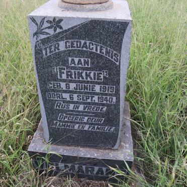 WOLMARANS Frikkie 1919-1940