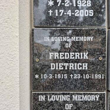 DIETRICH Frederik 1915-1991