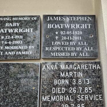BOATWRIGHT James Stephen 1920-2011