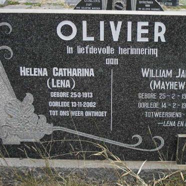 OLIVIER William James 1907-1965 &amp; Helena Catharina 1913-2002