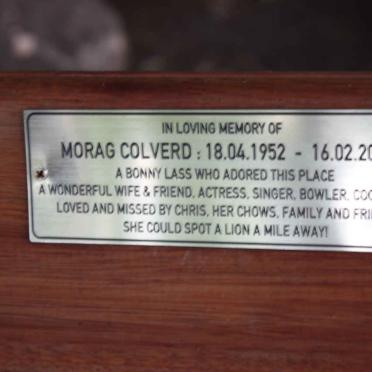 COLVERD Morag 1952-2013
